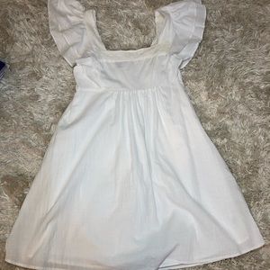 Flowy ruffles sleeve dress